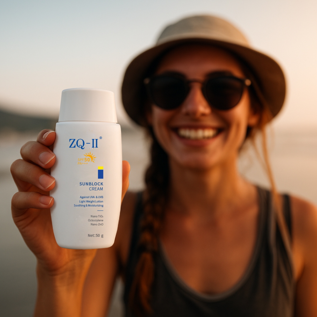 Crema de bloqueador solar zq-ii: su esencial para el cuidado de la piel diario, ¡no solo para el verano!
